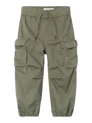 Name it NMMBEN PARACHUTE PANT  - Oldalzsebes nadrágok - dusty olive