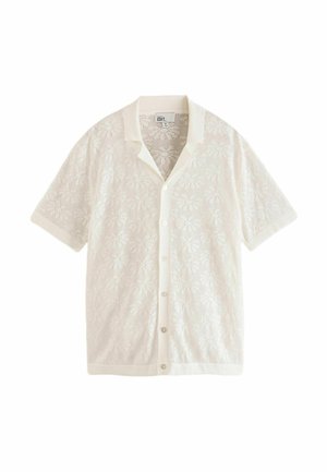 CUBAN COLLAR - REGULAR FIT - Vapaa-ajan kauluspaita - ecru white