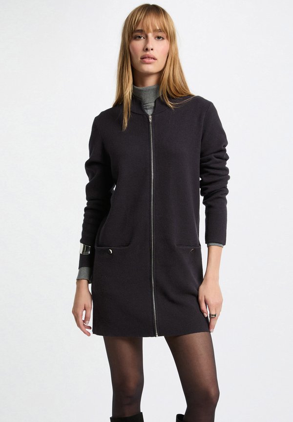 LONG SLEEVES - Strickjacke - gris anthracite