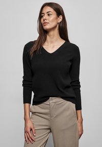 Street One BASIC - Strickpullover - schwarz