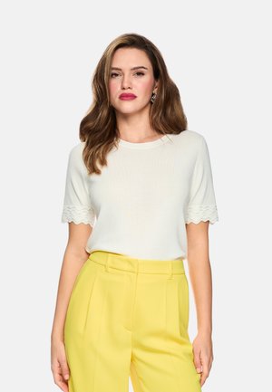 Marc Cain, MARC CAIN PULLOVER - Basic T-shirt - off-white