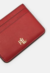 Lauren Ralph Lauren LEATHER CARD CASE - Maks - red sunstone