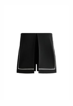 OYSHO WITH SOFT-TOUCH AND PIPING - Shorts - black