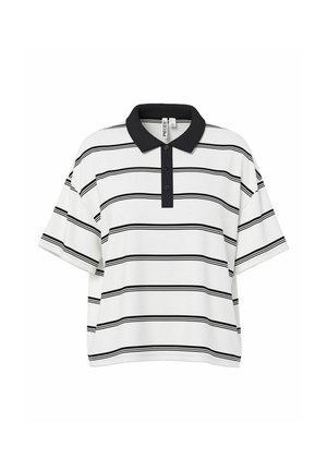 Pieces, T-SHIRT PCSADIE POLO - Polokošeľa - cloud dancer