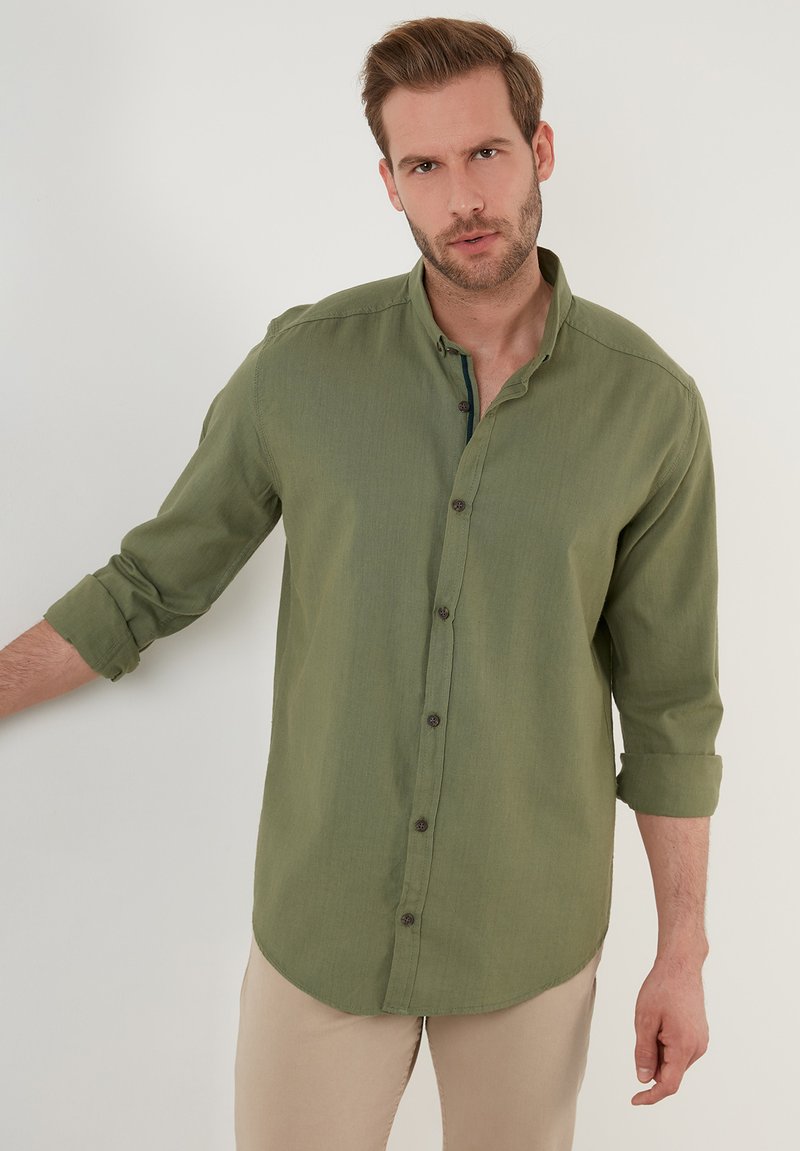 Herren Freizeithemden | Buratti Hemd khaki - YY90123 Herren Freizeithemden | Buratti Hemd khaki - YY90123