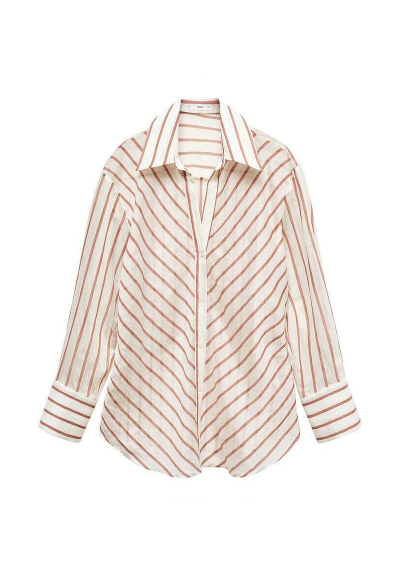 Mango Overhemdblouse crème Mango Overhemdblouse crème