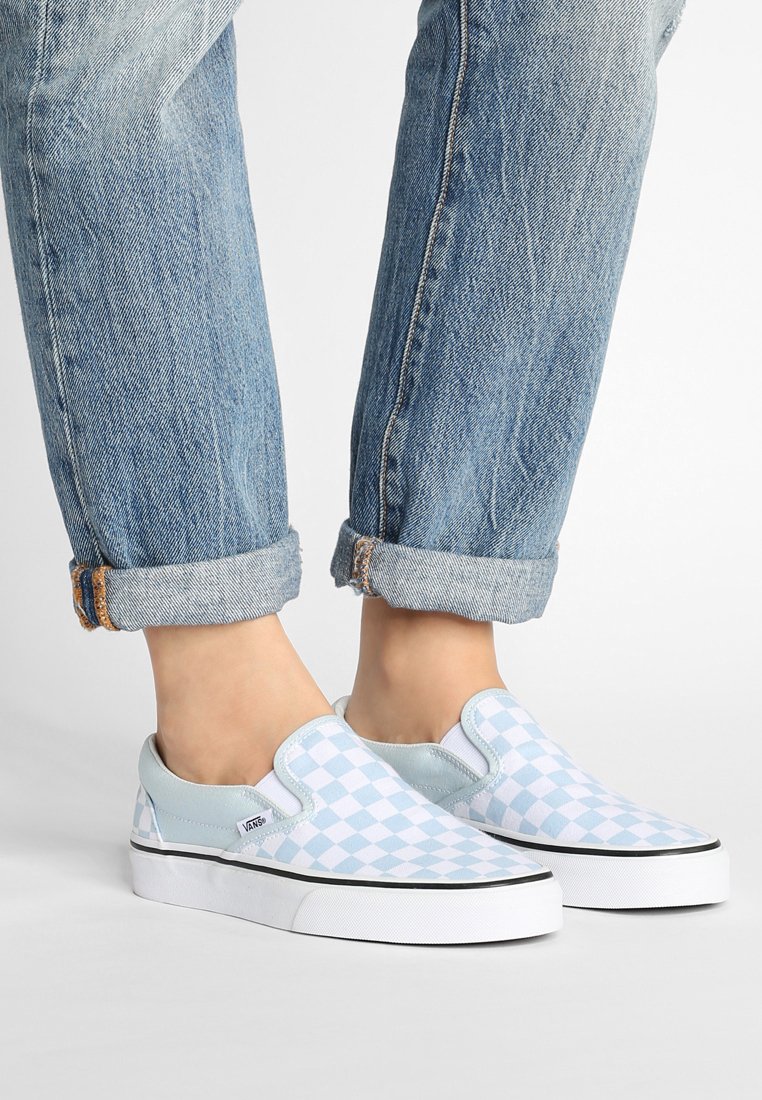 vans a carreaux bleu