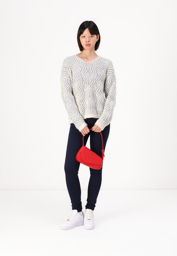 ONLELIN LIFE V NECK - Jumper - cloud dancer2