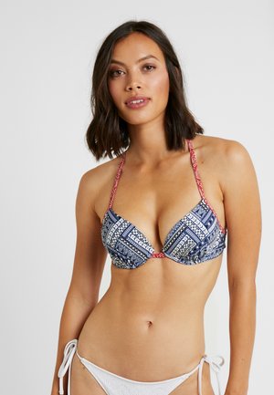 s.Oliver, PUSH UP - Bikini-Top - blue/red