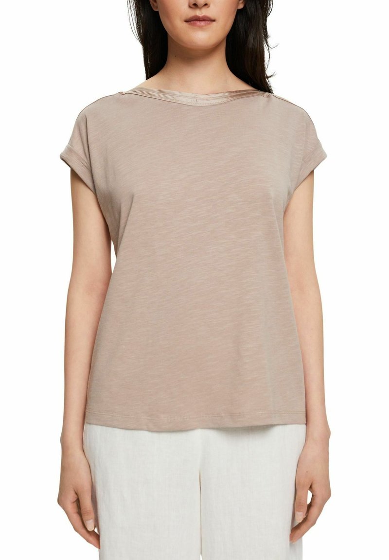 Damen T-Shirts | Esprit T-Shirt basic light taupe/taupe - XI81792 Damen T-Shirts | Esprit T-Shirt basic light taupe/taupe - XI81792