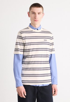 UPHAM STRIPE - T-shirt imprimé - whisper white