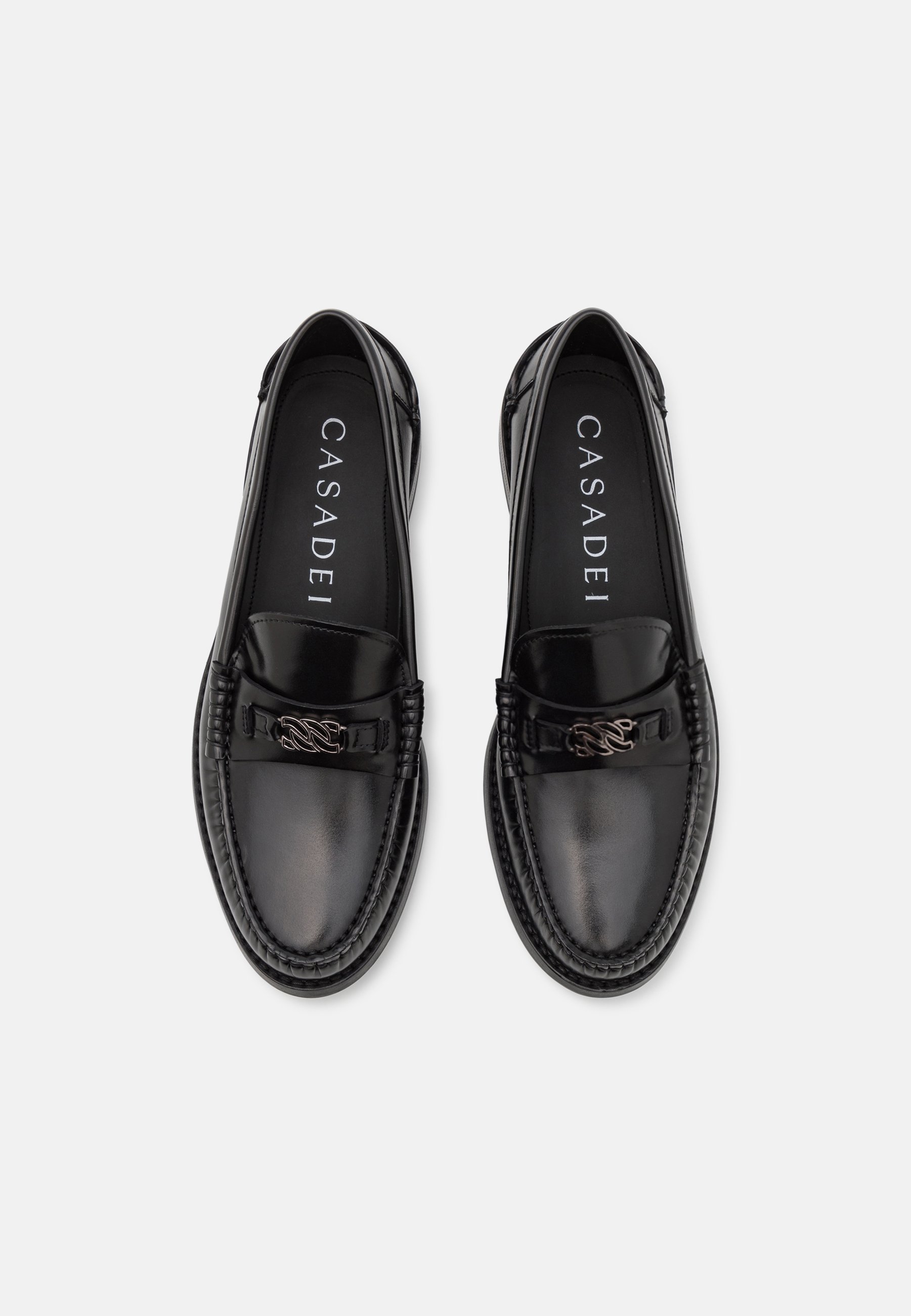 Casadei LEGACY C-CHAIN - Slip-ons - black - Zalando.co.uk