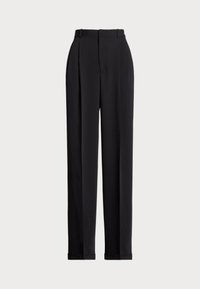 PLEATED STRAIGHT LEG TROUSER - Pantalon classique - black