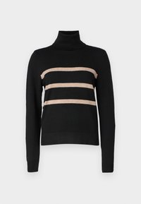 VIKERRY ROLLNECK PULLOVER/KA - Pulóver - black/natural