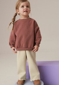 Next COSY WIDE - REGULAR FIT - Kelnės - cream