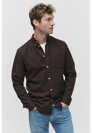 TED - Skjorta - dk brown melang