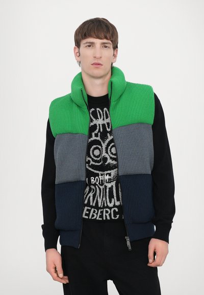 Iceberg Weste - fantasia verde/grigio/blu