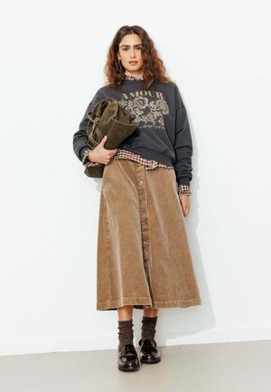 AMOUR PAILLETTES - Sweatshirt - imprimé gris