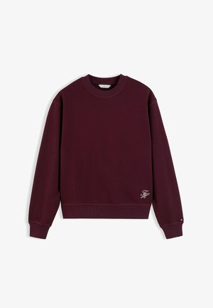 Tommy Hilfiger, TOMMY HILFIGER TONAL LOGO CREW NECK SWEATSHIRT - Sweatshirt - deep burgundy