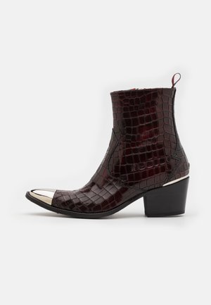 SIXX SINGLE ZIP METAL UNISEX - Botines camperos - college burgundy