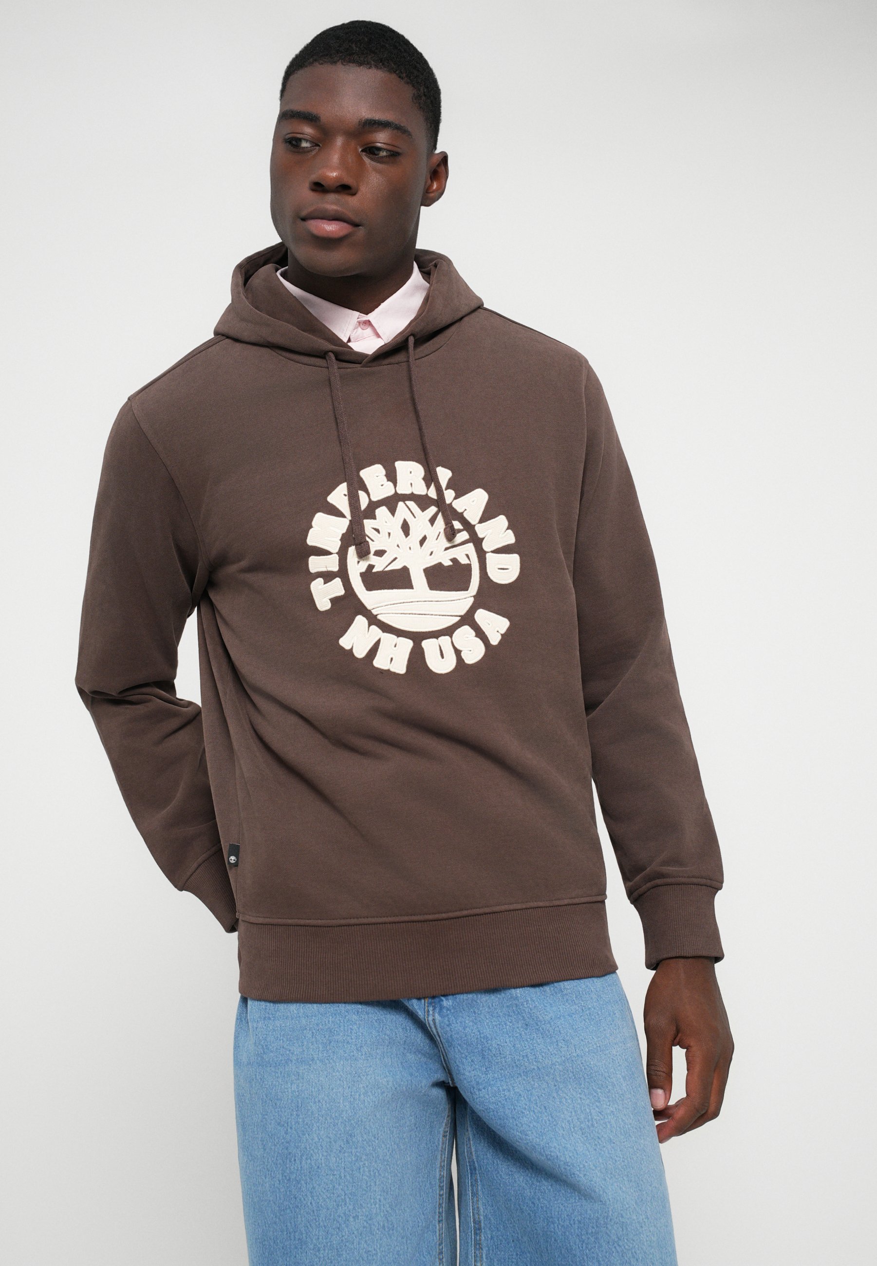 Timberland HOLIDAY GRAPHIC HOODIE - Hoodie - chocolate brown/dark