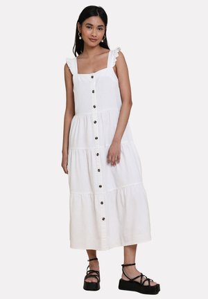 OAK FLUTTER - Shirt dress - white