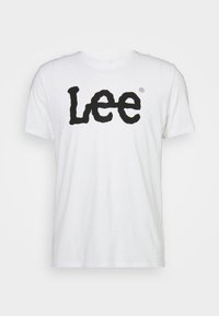 WOOBLY LOGO TEE - T-shirt imprimé - white