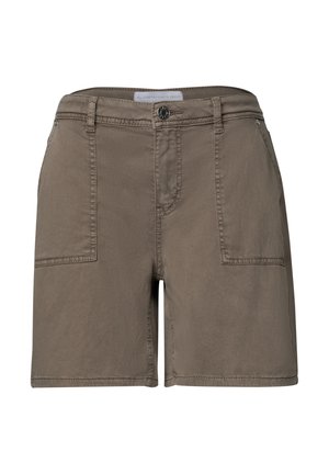 Street One, STRAIGHT LEG SHORTS IM CASUAL FIT - Short en jean - brown wash