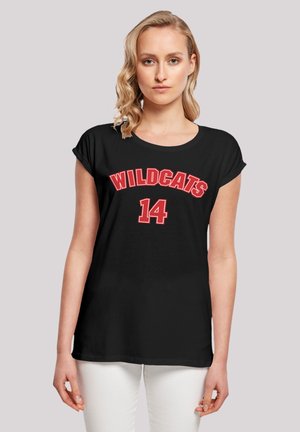 DISNEY HIGH SCHOOL MUSICAL WILDCATS 14 WITH EXTENDE - Print T-shirt - black