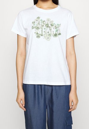 T-shirt med print - off-white