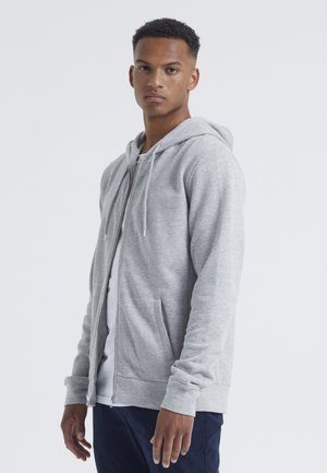 Tröja med dragkedja - light grey