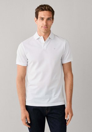 Hackett London, HACKETT LONDON POLO SHIRT SLIM FIT LOGO - Polo - optic white