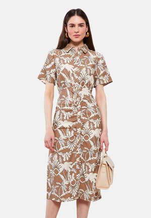 Vestido camisero - brown