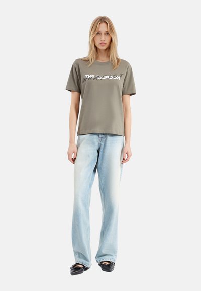 The Kooples Camiseta estampada - olive kaki