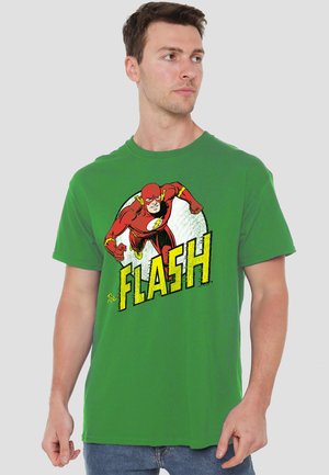 Cotton Soul, DC FLASH RUN FLASH RUN - T-Shirt print - dark green