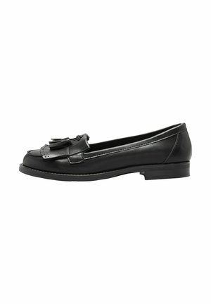 Lipsy, REGULAR FIT - TASSLE FRINGE DETAIL FLAT SLIM SLIP ON WORKWEAR LOAFERS - Slip-ons - black