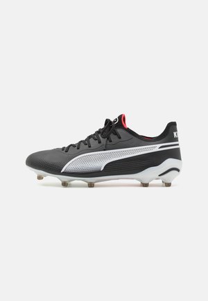 KING ULTIMATE FG/AG - Football boots artificial grass - black white fire orchid