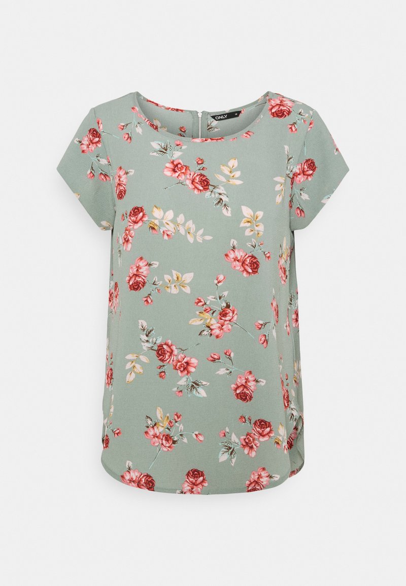 ONLY Tall ONLVIC - Μπλουζάκι με στάμπα - chinois green/red