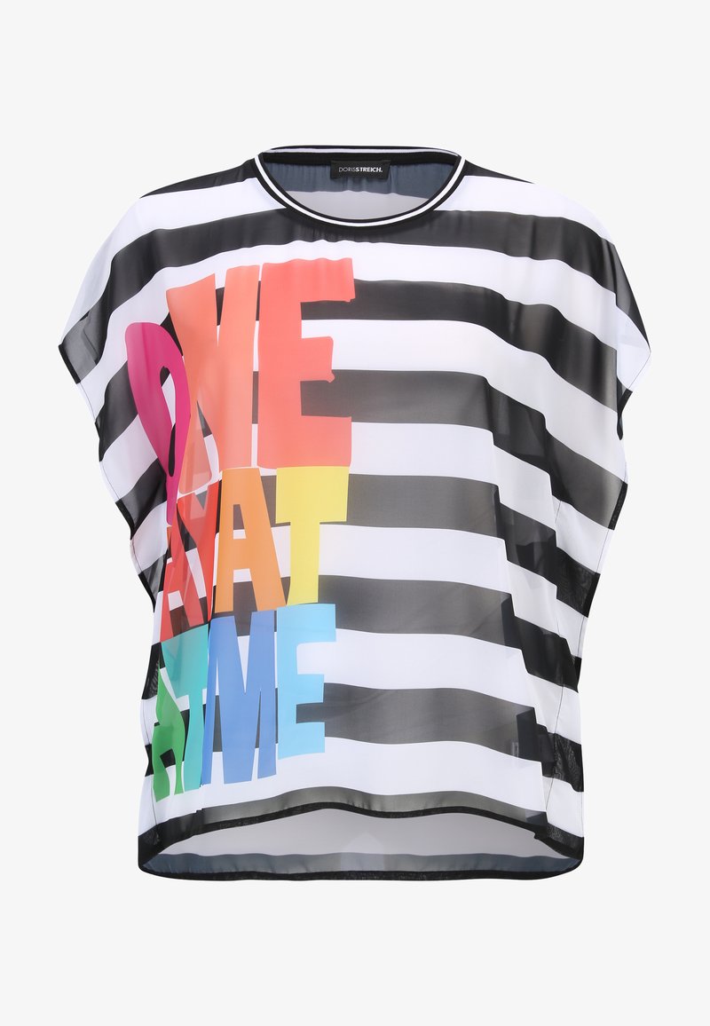 DORIS STREICH Bluse - schwarz weiss