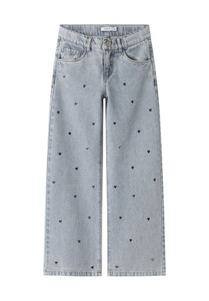 Name it JEANS WIDE LEG - Wide leg - light blue denim