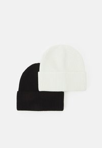 Pier One - UNISEX 2 PACK - Mütze - black/white Thumbnail-Bild 1