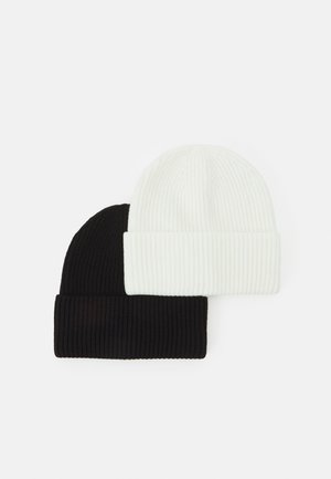 UNISEX 2 PACK - Beanie - black/white