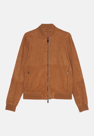 Pal Zileri GIUBBINO - Leather jacket - cognac