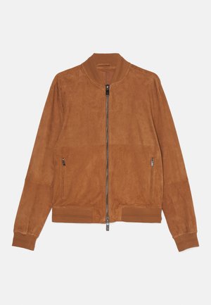 Pal Zileri GIUBBINO - Veste en cuir - cognac