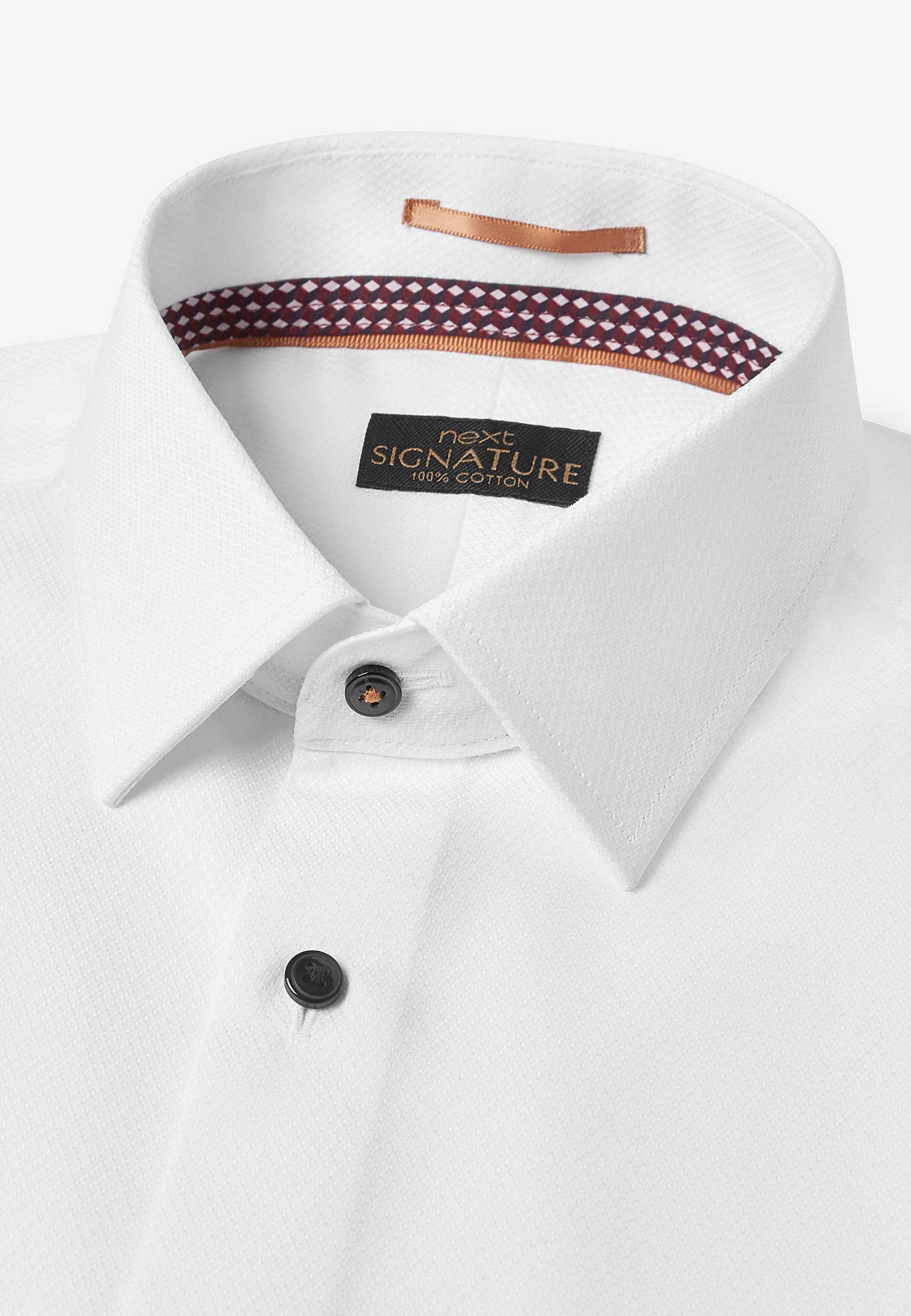 GEOMETRIC TRIM - Formal shirt - white 