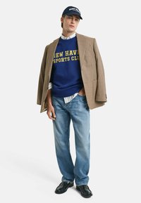 GANT GRAPHIC CREW NECK - Felpa - rich navy