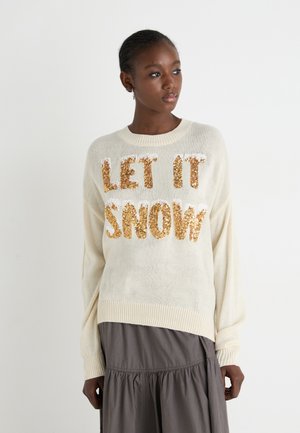 VMSNOW O NECK XMAS  - Jumper - birch/gold/white