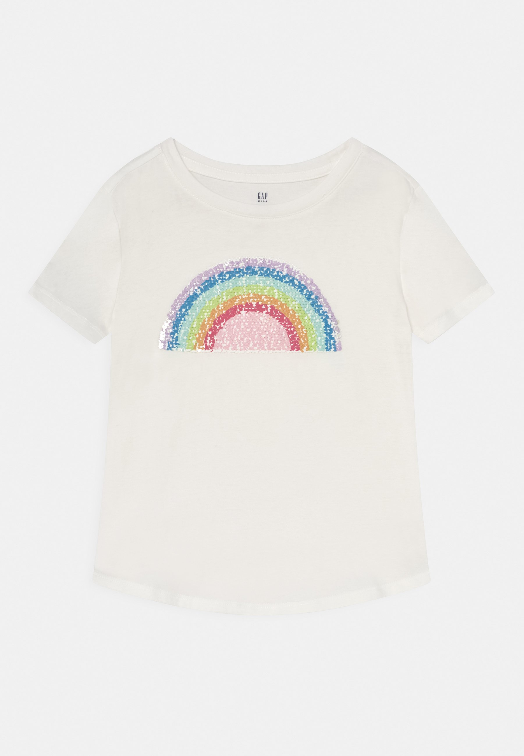 off white rainbow tee
