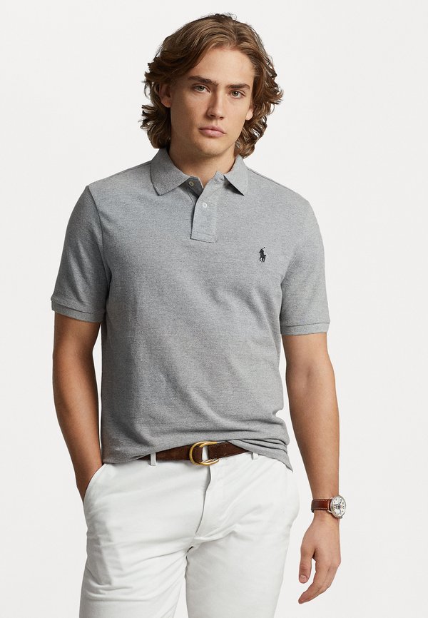 SLIM FIT MESH POLO SHIRT - Polo shirt - andover heather