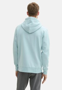 TOM TAILOR BASIC  - Felpa con zip - dusty mint blue